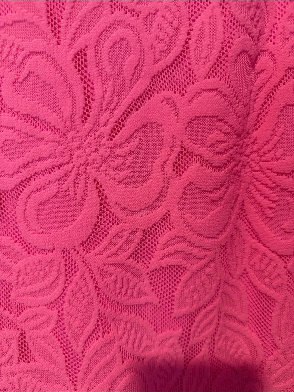 Lilly Pulitzer Hot Pink Floral Lace Dress